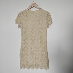 Lace shift dress